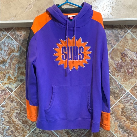 Men’s Mitchell & Ness Purple and Orange Phoenix Suns Basketball Hoodie 2XL - Picture 1 of 10